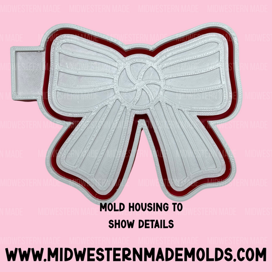 Peppermint Bow Freshie Mold