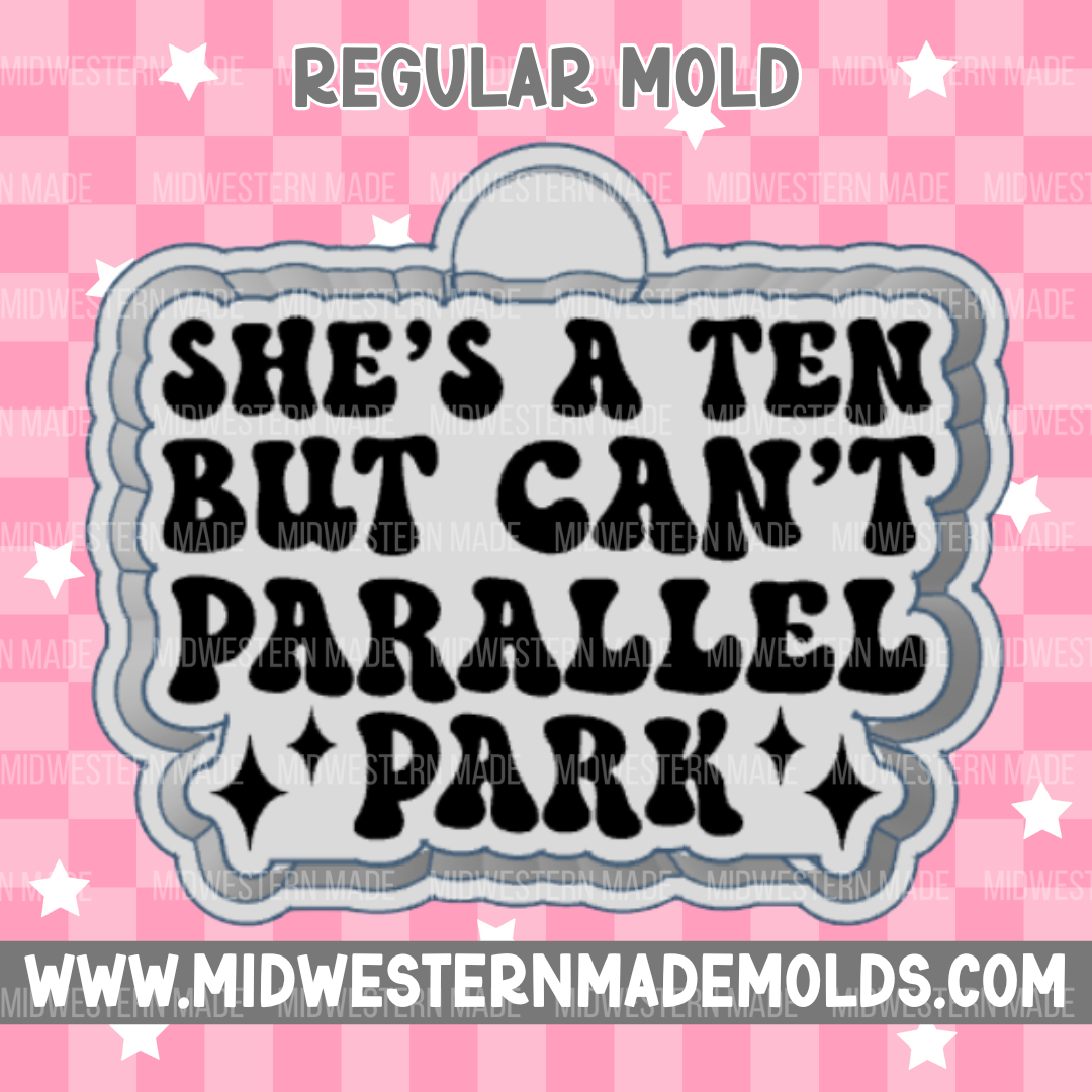 She's A Ten But Can't Parallel Park Freshie Mold